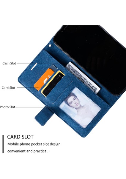 IPhone 12 Için Kılıf Pro Max Kart Tutucu Kickstand Cüzdan Flip Folio Pu (Yurt Dışından)