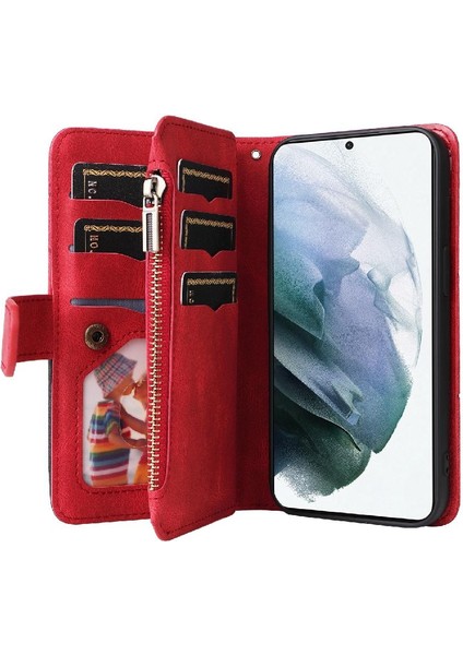 Samsung Galaxy S21 Artı Kickstand Koruyucu Iki Renkli Dikiş Için Kılıf (Yurt Dışından)