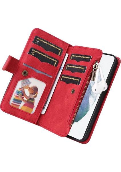 Samsung Galaxy S21 Artı Kickstand Koruyucu Iki Renkli Dikiş Için Kılıf (Yurt Dışından)