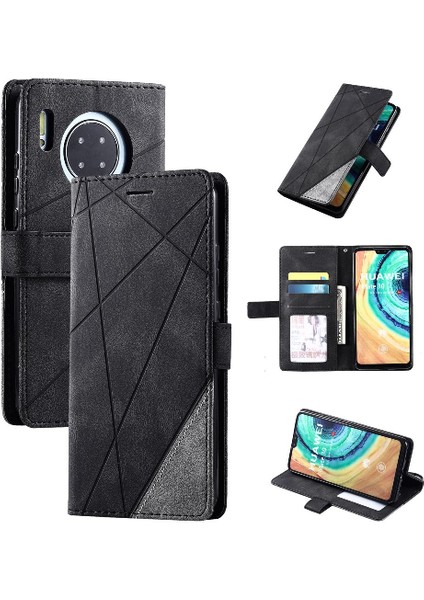 Mays Home1 Huawei Mate 30 Için Kılıf Cüzdan Flip Folio Darbeye Manyetik Pu Deri (Yurt Dışından)