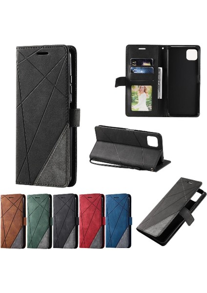 Samsung Galaxy A22 5g Pu Deri Cüzdan Flip Folio Darbeye (Yurt Dışından)