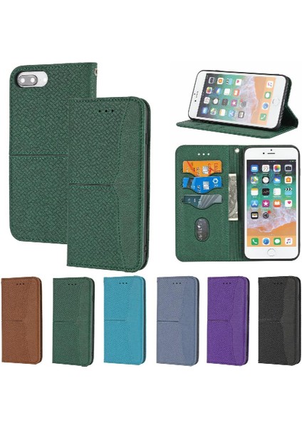 IPhone 7 Için Kılıf Artı Kredi Kartı Tutucu El Cüzdan Pu Deri Kapak (Yurt Dışından)