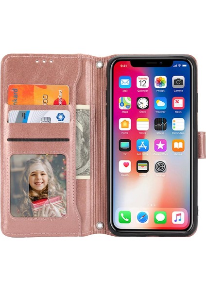 Iphone Xs Max Anti Scratch Kickstand Manyetik Kapatma Kartı Için Flip Case (Yurt Dışından)