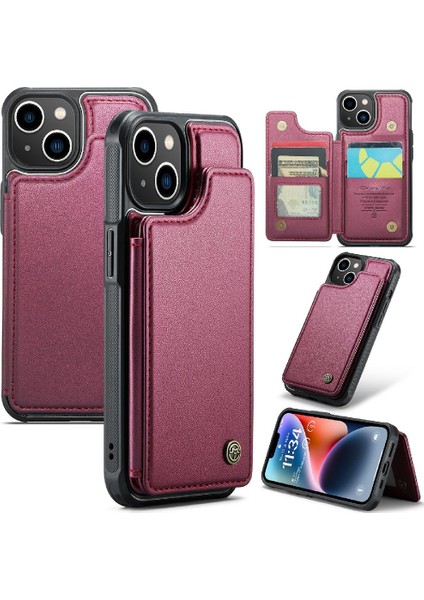 IPhone 14 Için Caseme Cüzdan Durumda Pu Deri Kickstand Ince Darbeye (Yurt Dışından)