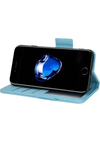 Iphone 7/8 Için Kılıf Manyetik Cüzdan Yan Toka Kart Yuvaları Tutucu Pu (Yurt Dışından)