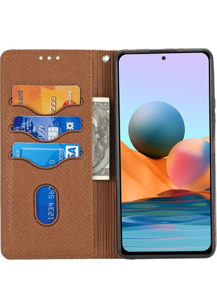 Xiaomi Redmi Not 10 Pro 5g Flip Folio Kitap Kredi Kartı Tutucu Pu (Yurt Dışından)