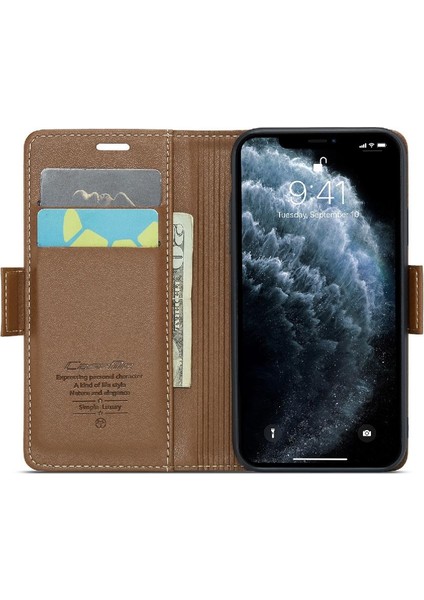IPhone 11 Pro Kart Yuvası Cüzdan Kılıf Için Caseme Durumda Kickstand Anti Dolandırıcılık (Yurt Dışından)