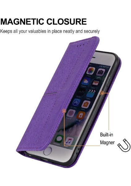 IPhone 12 Için Kılıf Pro Max Flip Folio Kitap El Cüzdan Pu Deri Kapak (Yurt Dışından)