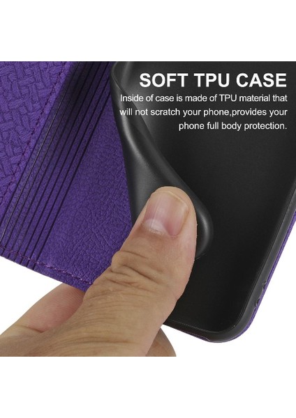 IPhone 12 Için Kılıf Pro Max Flip Folio Kitap El Cüzdan Pu Deri Kapak (Yurt Dışından)