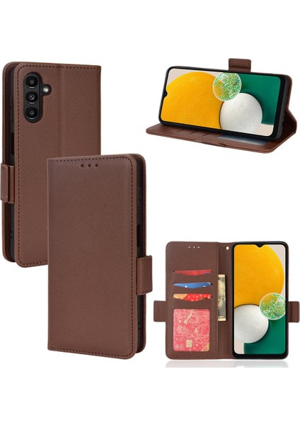 Samsung Galaxy A13 5g Için Kılıf Manyetik Cüzdan Yan Toka Pu Deri Kart (Yurt Dışından)