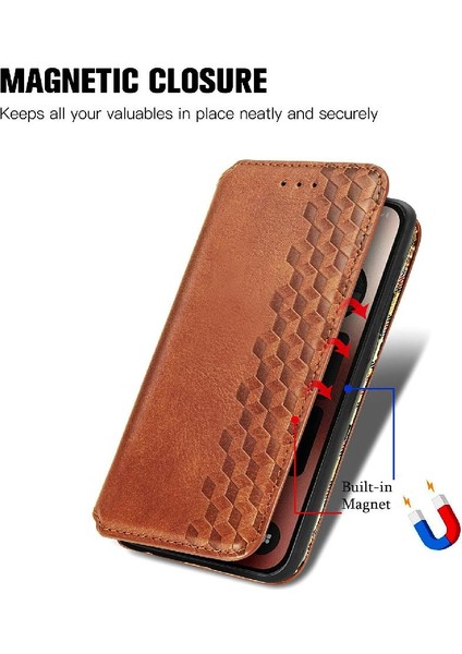 Nothing Telefon 2A Moda Tasarım Kapak Çevirin Cüzdan Fonksiyon Vaka (Yurt Dışından) modelleri