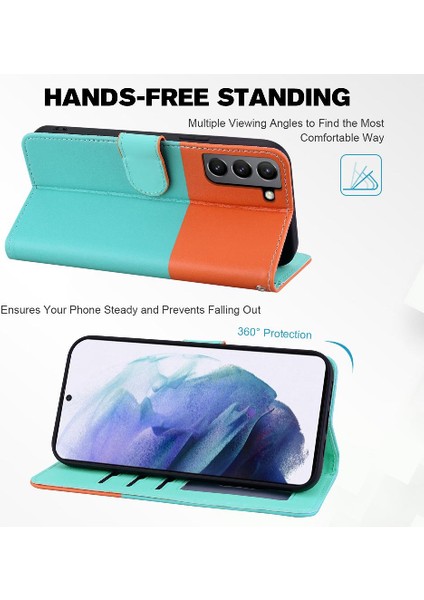 Samsung Galaxy S21 Artı Kapak Çevirin Kılıf Cüzdan Darbeye (Yurt Dışından)