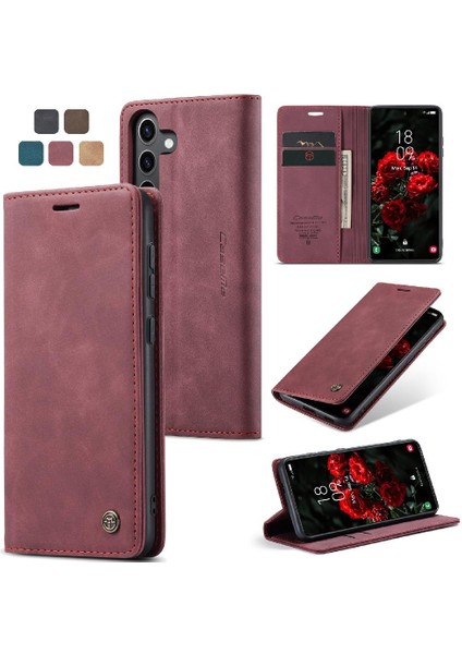 Samsung Galaxy S24 Artı Manyetik Kapatma Darbeye Vintage Için Flip Case (Yurt Dışından)