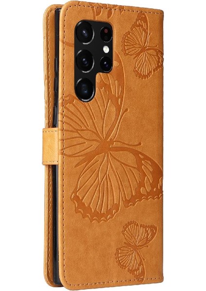 Samsung Galaxy S22 Uitra Flip Kickstand Darbeye Kapak Manyetik (Yurt Dışından)