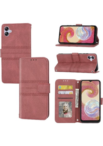Samsung Galaxy M04 Darbeye Koruyucu Cüzdan Kılıf Pu Için Flip Case (Yurt Dışından)