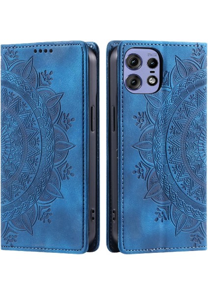Motorola Moto Kenar 50 Pro Kart Ekleme Tam Koruma Pu Için Kılıf (Yurt Dışından)