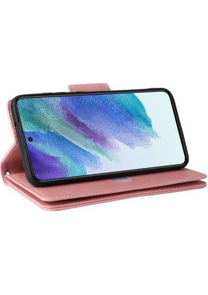 Samsung Galaxy S21 Artı Fermuar Cüzdan Kapak Için Kılıf ile El Kayışı Kartı (Yurt Dışından)