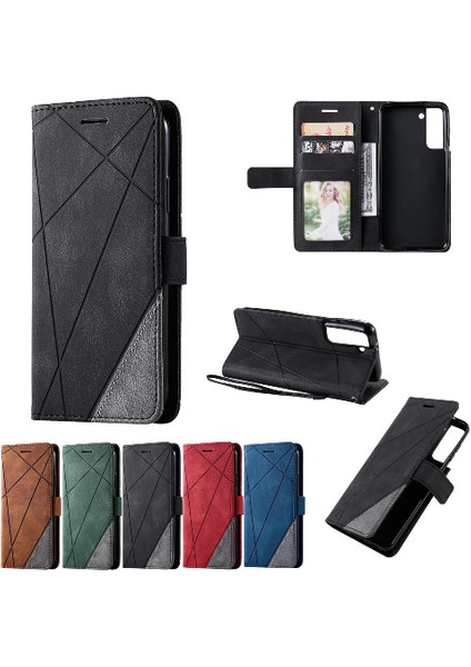 Samsung Galaxy S21 Kart Tutucu Için Kickstand Manyetik Cüzdan Flip Pu (Yurt Dışından) fiyatları