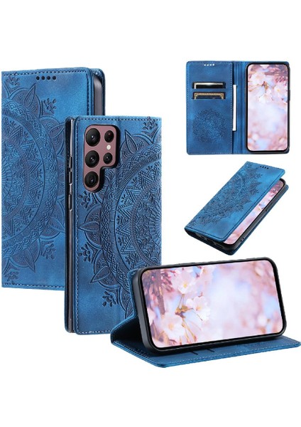 Samsung Galaxy S24 Ultra Pu Deri Kart Ekleme Yan Toka (Yurt Dışından)