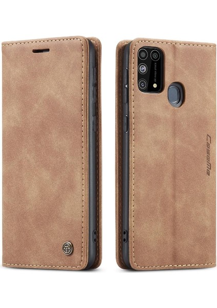 Samsung Galaxy M31 Için Flip Case Kart Yuvası Kickstand Flip Folio Kitap (Yurt Dışından)