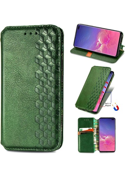 Samsung Galaxy S10 Artı Cüzdan Fonksiyonu Zarif Iş Çevirme (Yurt Dışından)