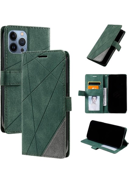 IPhone 14 Için Kılıf Pro Max Kart Tutucu Kickstand Darbeye Cüzdan Flip Pu (Yurt Dışından)