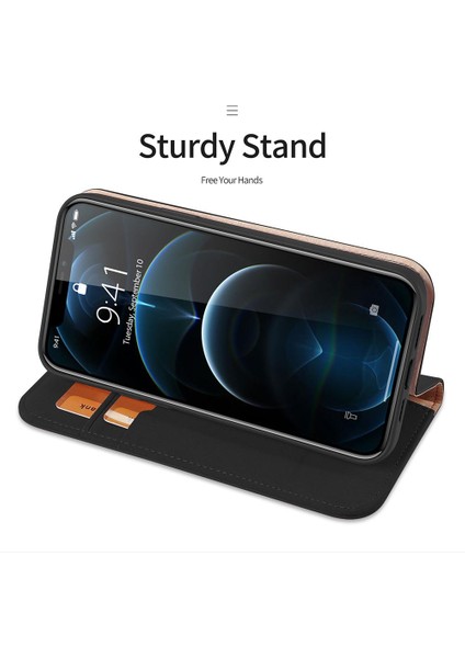 Dux Duduiphone 12 Için Kılıf Pro Max Deri Kılıf Premium Deri Kapak (Yurt Dışından)
