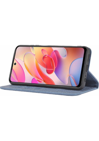 Xiaomi Redmi Için Not 10 4g El Cüzdan Pu Deri Kapak Kredi Kartı (Yurt Dışından)