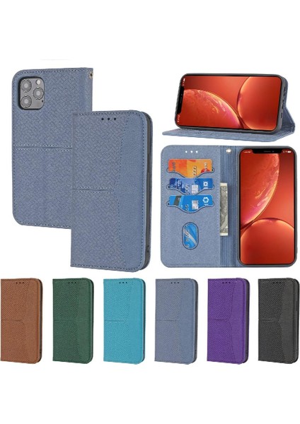 IPhone 12 Için Kılıf Pro Max Flip Folio Kitap El Cüzdan Pu Deri Kapak (Yurt Dışından)