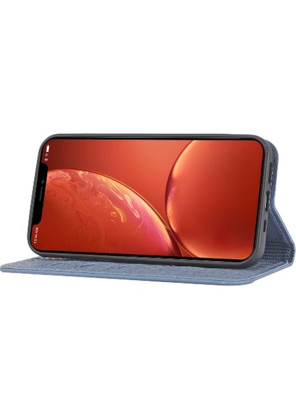 IPhone 12 Için Kılıf Pro Max Flip Folio Kitap El Cüzdan Pu Deri Kapak (Yurt Dışından)