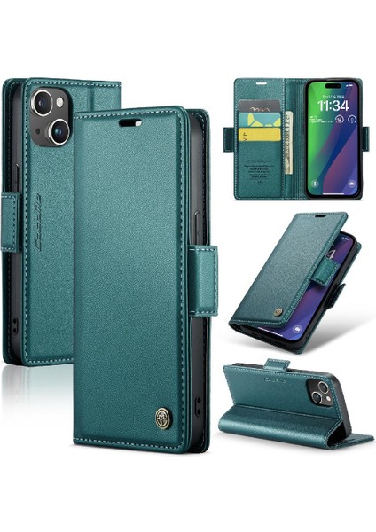 IPhone 15 Artı Anti Dolandırıcılık Kickstand Darbeye Vaka Vaka (Yurt Dışından)