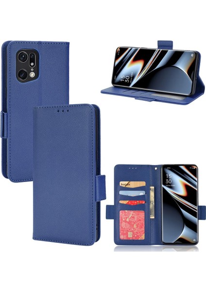 Oppo Bulmak Için Kılıf X5 Pro Manyetik Kart Yuvaları Tutucu Yan Toka Pu Cüzdan (Yurt Dışından)