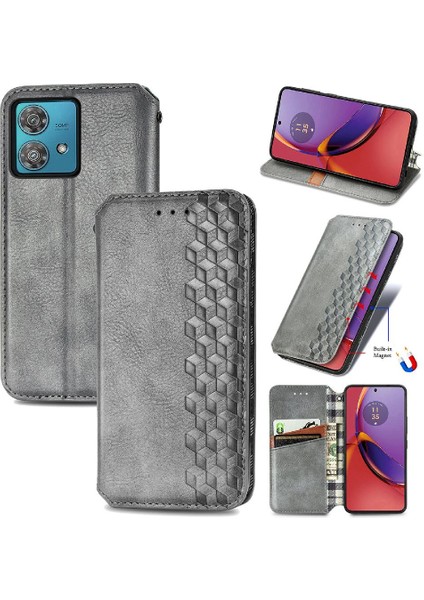 Motorola Moto G84 5g Deri Kılıf Kapak Çevirin Cüzdan Fonksiyonu (Yurt Dışından)