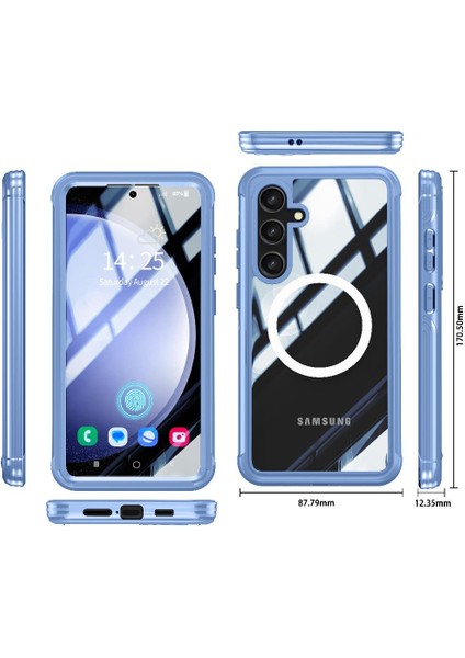 Samsung Galaxy S24 Plus Için Miracase Manyetik Kılıf ile Tamamen Şeffaf (Yurt Dışından)