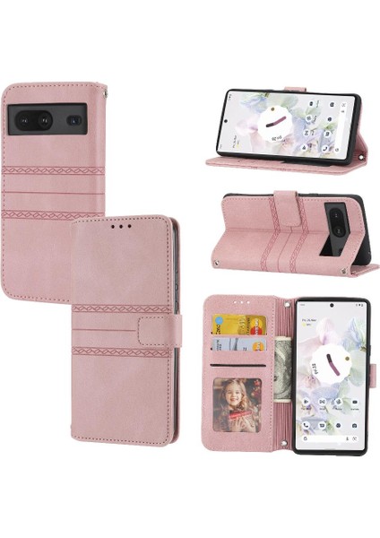 Google Piksel 8A Manyetik Kapatma Kickstand Pu Deri Kılıf Için Flip Case (Yurt Dışından)