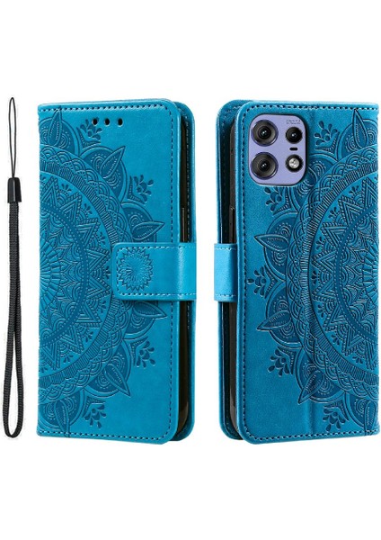 Motorola Moto Kenar 50 Pro Için Flip Case Cüzdan Kılıf Pu Deri Kickstand (Yurt Dışından)
