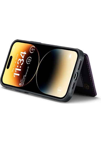 IPhone 14 Pro Max Kart Tutucu Pu Deri Kickstand Için Caseme Cüzdan Kılıf (Yurt Dışından)