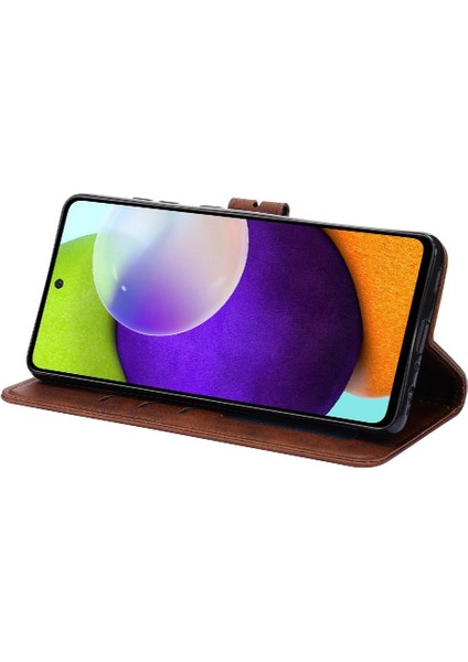 Samsung Galaxy A33 5g Için Cüzdan Durumda Tüm Yuvarlak Koruma Kartı Kabartmalı (Yurt Dışından)