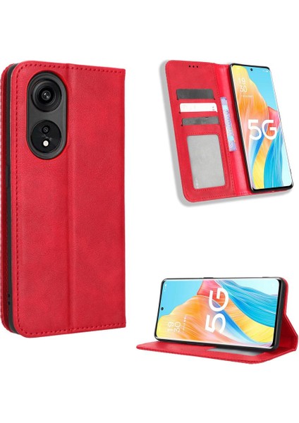 Oppo Oppo 8t 5g Cüzdan Pu Deri Manyetik Kapatma Için Kılıf (Yurt Dışından)