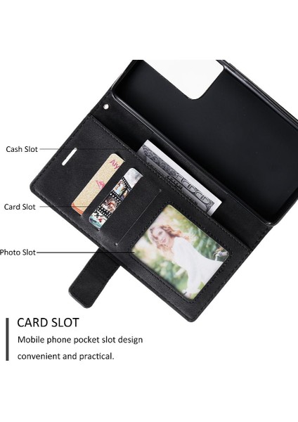Samsung Galaxy S21 Ultra Darbeye Pu Deri Manyetik Kart Flip Case (Yurt Dışından) modelleri