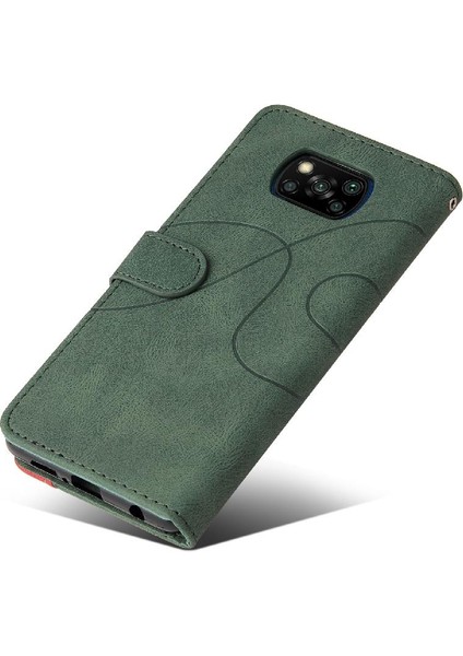 Xiaomi Poco X3/x3 Pro/x3 Nfc Kickstand Koruyucu Pu Deri Flip Case (Yurt Dışından)