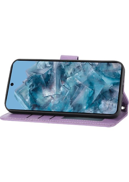 Google Piksel 9 Kart Tutucu Kayış Manyetik Kapatma Kickstand Için Flip Case (Yurt Dışından)