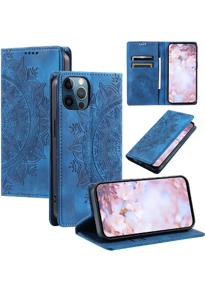 IPhone 12 Için Kılıf Pro Max Kart Ekleme Pu Deri Yan Toka Tam (Yurt Dışından)