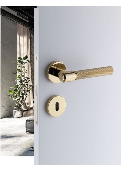 Axes-T Rozetli Kapı Kolu Altın Renk Yale modelleri