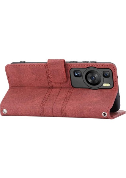 Huawei Huawei Manyetik Kapatma Kickstand Cüzdan Kılıf Pu Için Flip Case (Yurt Dışından)