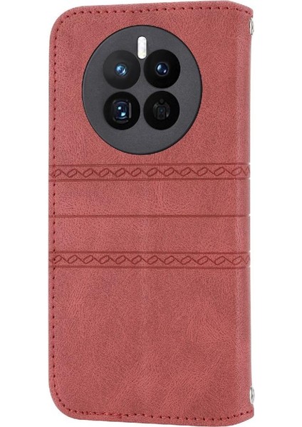 Huawei Mate 50 Için Flip Case Darbeye Koruyucu Pu Deri Cüzdan Kılıf (Yurt Dışından)