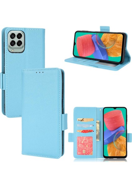 Samsung Galaxy M33 5g Için Kılıf Cüzdan Pu Deri Kart Yuvaları Tutucu Yan (Yurt Dışından)