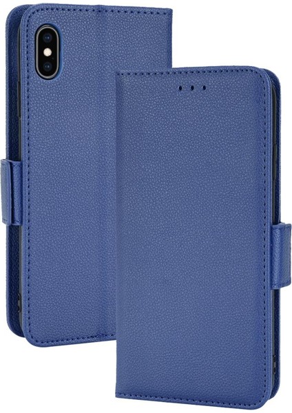 Iphone Xs Max Manyetik Kart Yuvaları Tutucu Pu Deri Yan Toka (Yurt Dışından)
