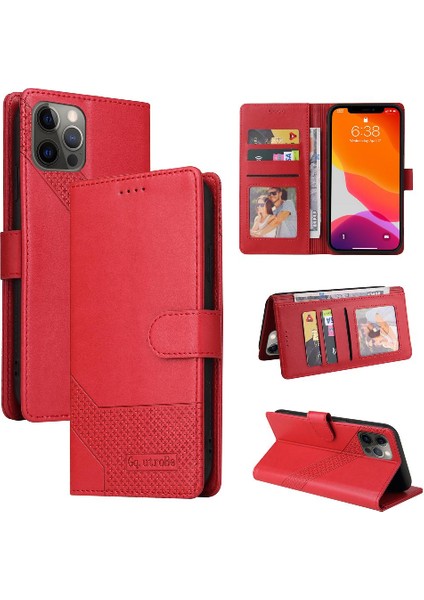 Iphone 12 Için Flip Case Pro Max Premium Deri Kickstand Üç Kart (Yurt Dışından)