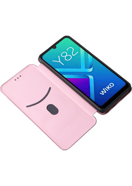 Wiko Y82 Deri Folio Flip Case Kart Ekleme Tam Koruma Için Kılıf (Yurt Dışından) fiyatları